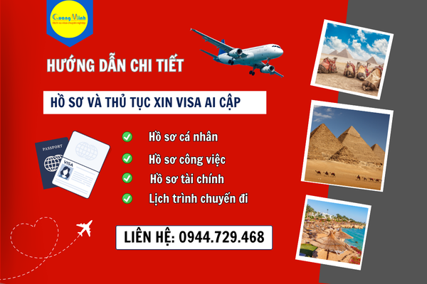 Hướng dẫn hồ sơ xin visa Ai Cập - quang minh visa